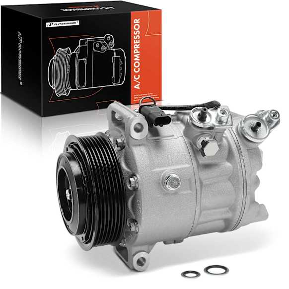 APACC882 AC Compressor with Clutch with 7-Groove Pulley