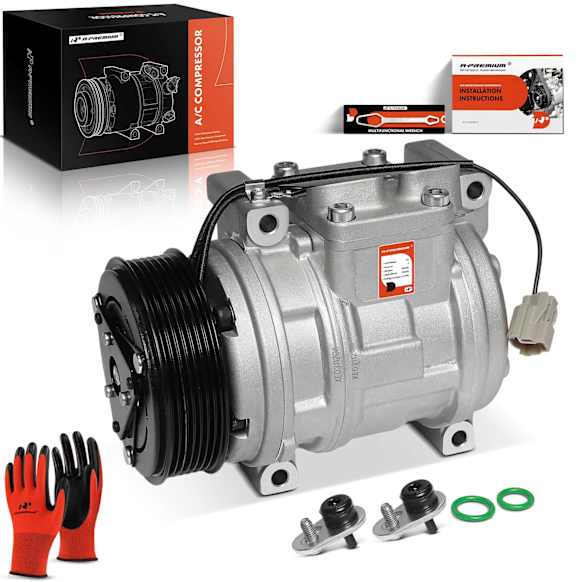 2005 Honda CR-V - A/C Compressor, It Fits The Model Without Heat Switch, With Clutch, 7-Groove Pulley, 2.4L 4Cyl