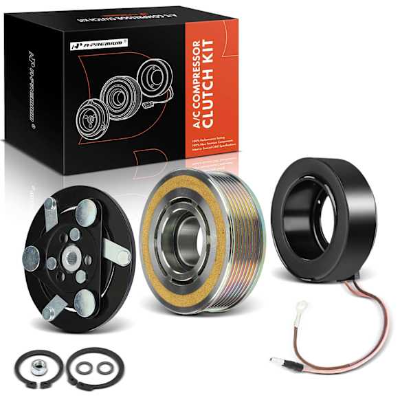 APACK180 AC Compressor Clutch Kit with 7-Groove Pulley