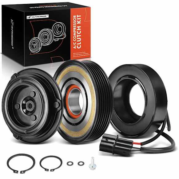 APACK197 AC Compressor Clutch Kit with 6-Groove Pulley