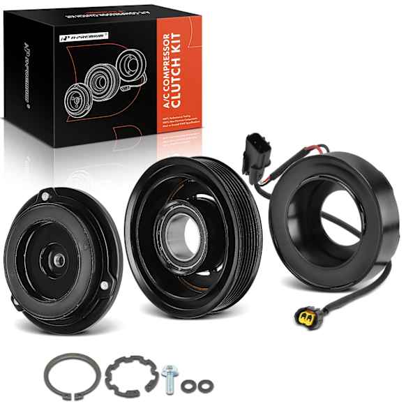 APACK198 AC Compressor Clutch Kit with 6-Groove Pulley
