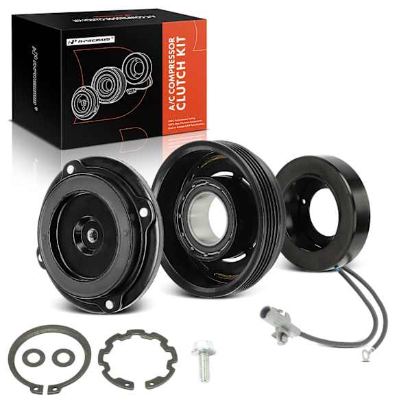 APACK203 AC Compressor Clutch Kit with 4-Groove Pulley