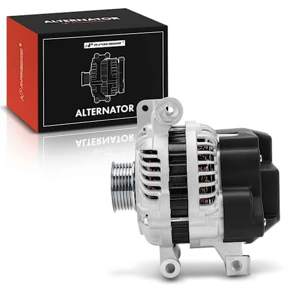 2005 Mazda 6 - Alternator, 2.3L 4Cyl Rotation: Clockwise, Manual Transmission, Voltage: 12V, Amperage: 90A, It comes With 6-Groove Pulley, New, 90