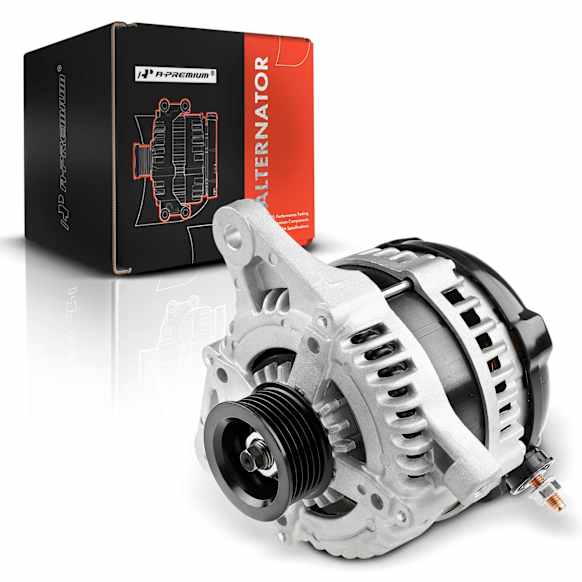2011 Jeep Wrangler - Alternator, 3.8L 6Cyl It comes With 6-Groove Pulley, Voltage: 12V, Rotation: Clockwise, Amperage: 140A, New, 140