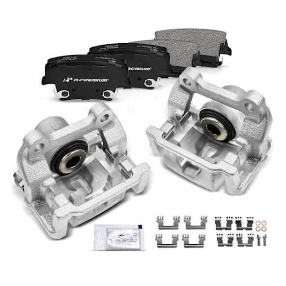 APBC3695 6 Pcs Rear Brake Calipers & Ceramic Brake Pads