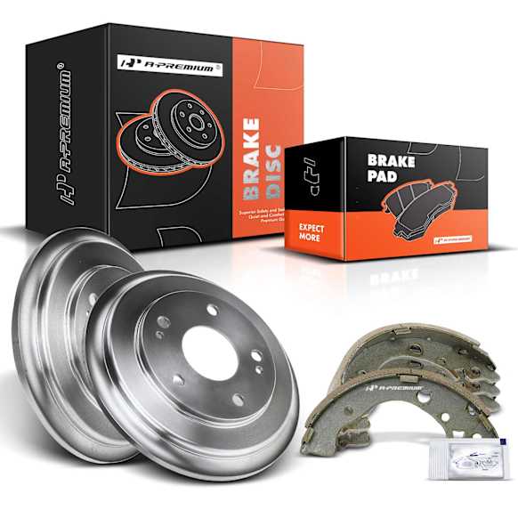 APBDSH004 Rear Brake Drums & Brake Shoes
