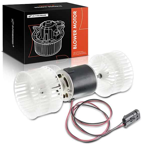 APBM0175 HVAC Heater Blower Motor with Dual Wheels