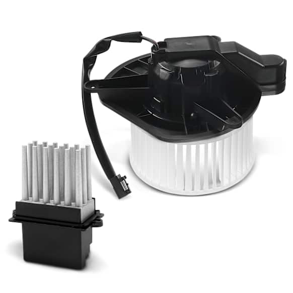 APBM0586 2 Pcs Front HVAC Blower Motor & Resistor Kit
