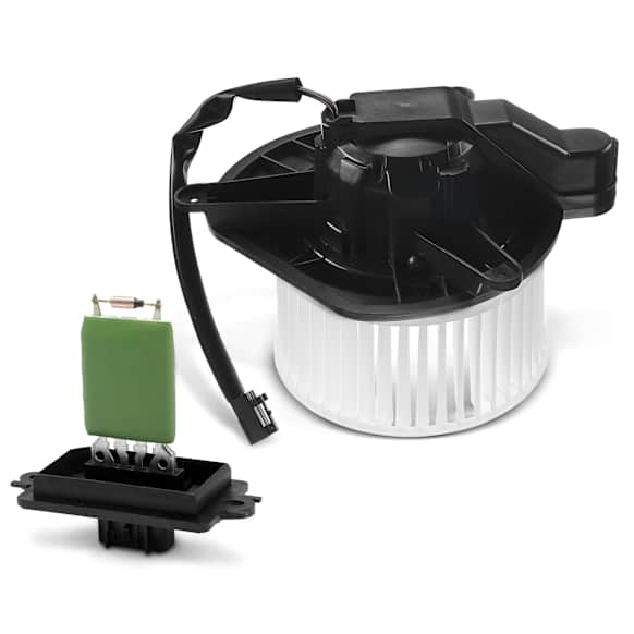 APBM0587 2 Pcs Front HVAC Blower Motor & Resistor Kit
