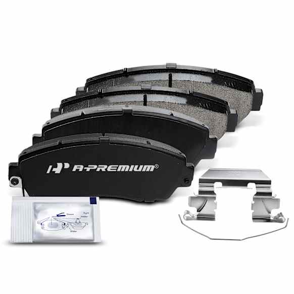 APBPD072 4pcs Front Driver & Passenger Ceramic Brake Pads with Sensor