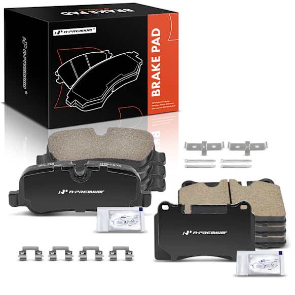 APBPD272 8 Pcs Front & Rear Ceramic Brake Pads