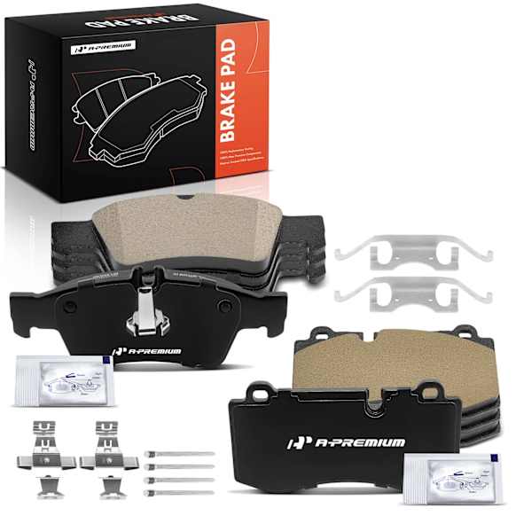 APBPD747 Front and Rear, Driver and Passenger Side Ceramic Brake Pad Set