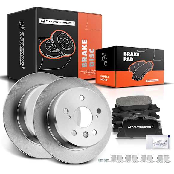 APBRPR024 Rear Disc Brake Rotors & Ceramic Brake Pads