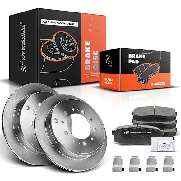 APBRPR112 Rear Disc Brake Rotors & Ceramic Brake Pads