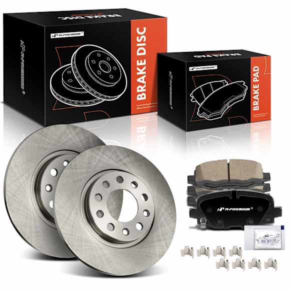 APBRPR1389 6 Pcs Rear Disc Brake Rotors & Ceramic Brake Pads
