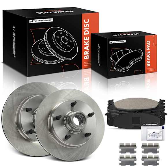 APBRPR1774 6 Pcs Front Disc Brake Rotors & Ceramic Brake Pads