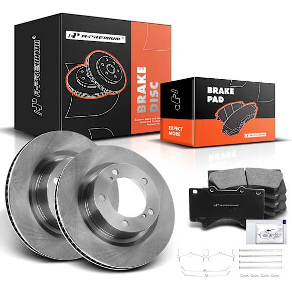 APBRPR254 Front Disc Brake Rotors & Ceramic Brake Pads