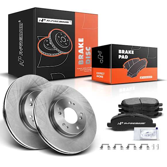 APBRPR433 Front Disc Brake Rotors & Ceramic Brake Pads