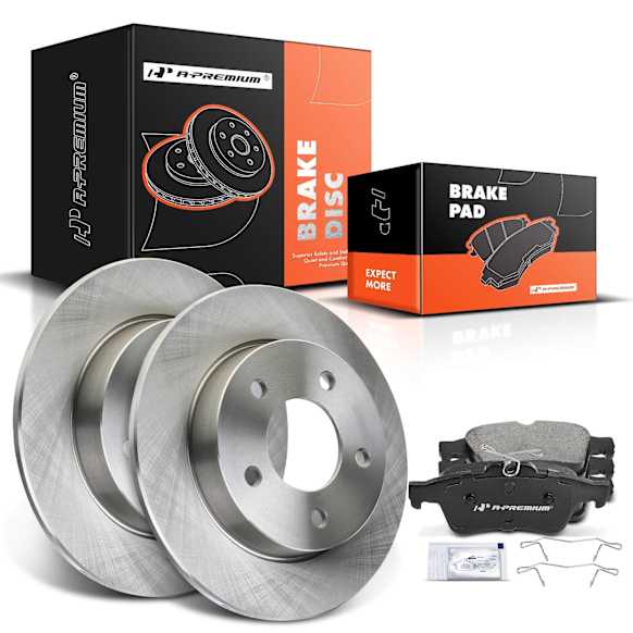 APBRPR436 Rear Disc Brake Rotors & Ceramic Brake Pads