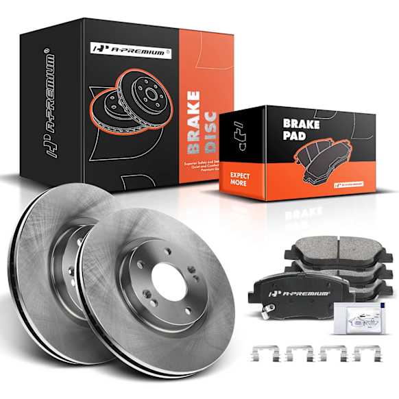 APBRPR443 Front Disc Brake Rotors & Ceramic Brake Pads