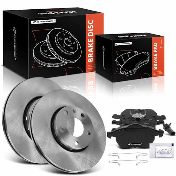 APBRPR495 6 Pcs Front Disc Brake Rotors & Ceramic Brake Pads
