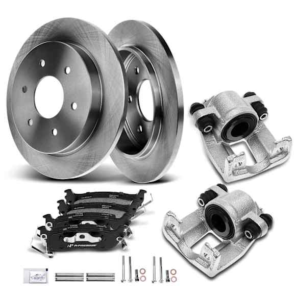 APBRPR639 8x Rear Disc Brake Rotor & Pads + Brake Caliper