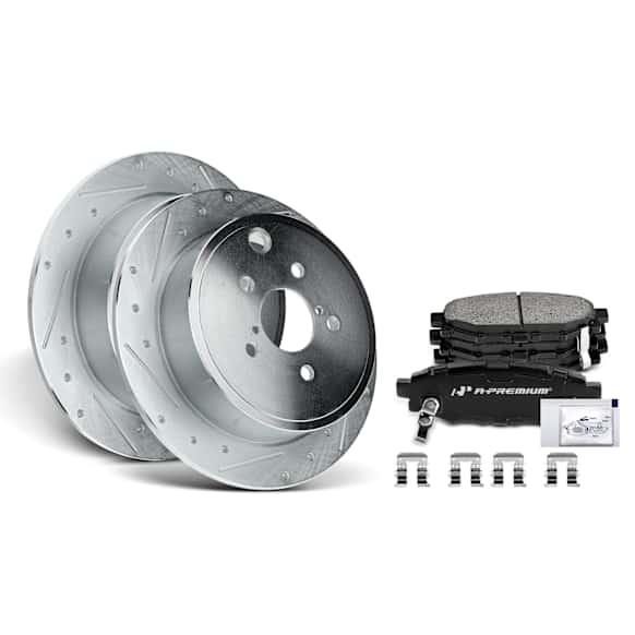 APBRPS063 Rear Drilled Rotors & Ceramic Brake Pads