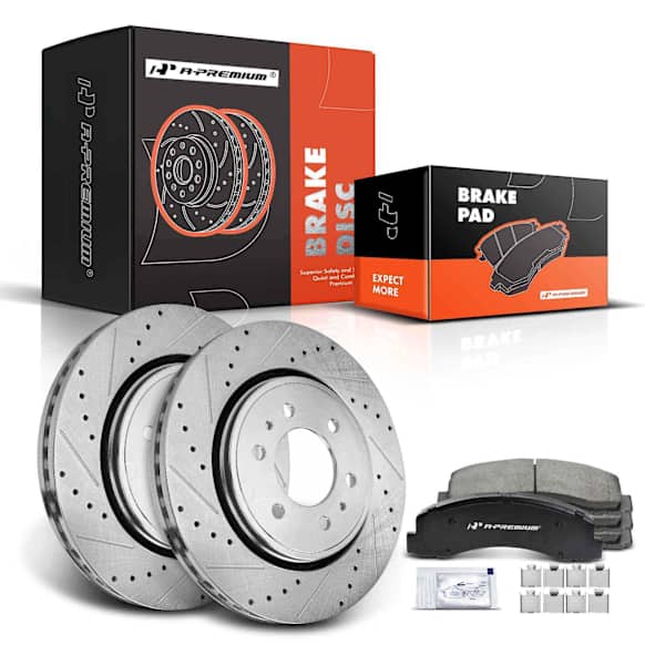APBRPS119 Front Drilled Rotors & Ceramic Brake Pads