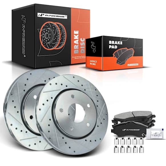 APBRPS268 Front Drilled Rotors & Ceramic Brake Pads