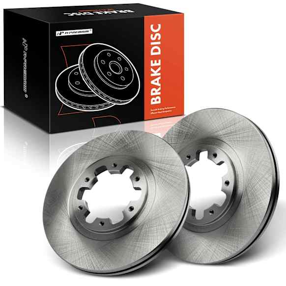 2002 Nissan Pathfinder SE 6 Cyl 3.5L - Front Brake Disc, Plain Surface, Vented, Front Left and Right, Driver and Passenger Side, It Fits the Model Built After 12/98, 3.5L 6Cyl