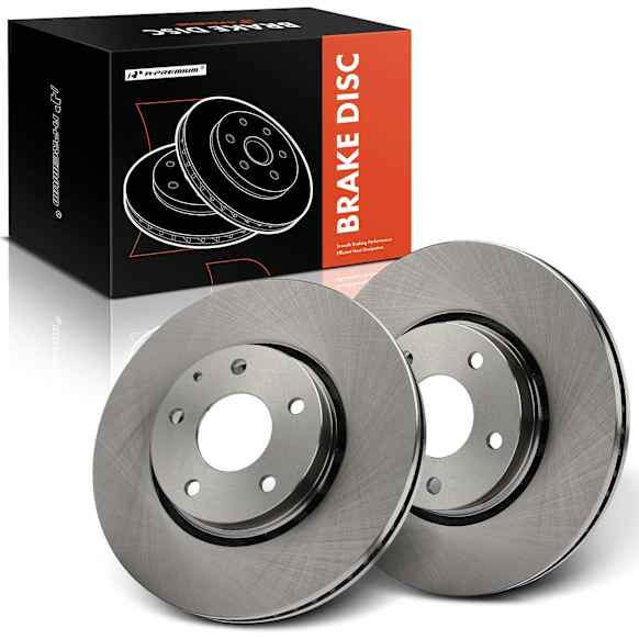 APBRR657 2 Pcs Front Disc Brake Rotors