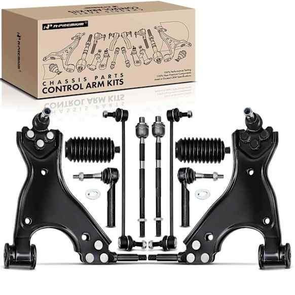 APCA0505 10x Front Control Arm with Ball Joint Tie Rod End Link Kit