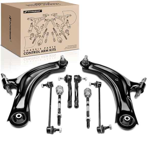 APCA4026 8x Control Arm with Ball Joint & Sway Bar Links & Tie Rod End