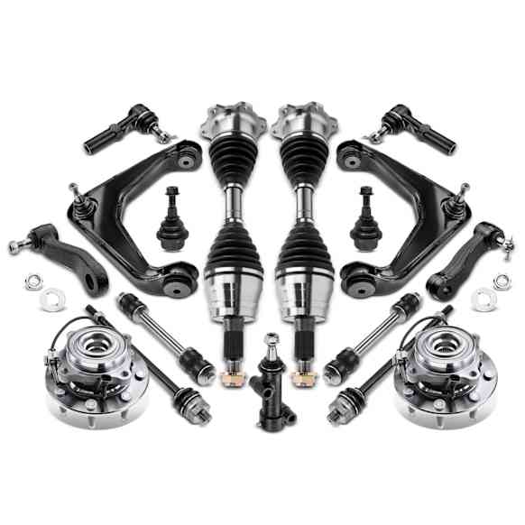 APCA5280 17 Pcs Front CV Axle Hub Bearing Control Arm Kit