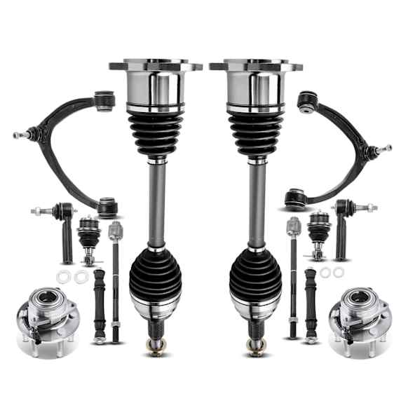 APCA5298 14 Pcs Front CV Axle Hub Bearing Control Arm Kit