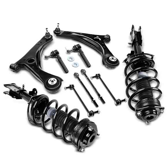 APCA5361 10 Pcs Front Complete Strut & Coil Spring Control Arm Kit