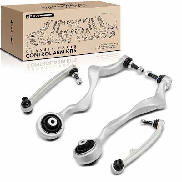 2013 BMW M3 - Front, Driver and Passenger Side, Lower, Frontward and Rearward Control Arm, Front Lower Forward and Rearward Side, With ball joint(s)