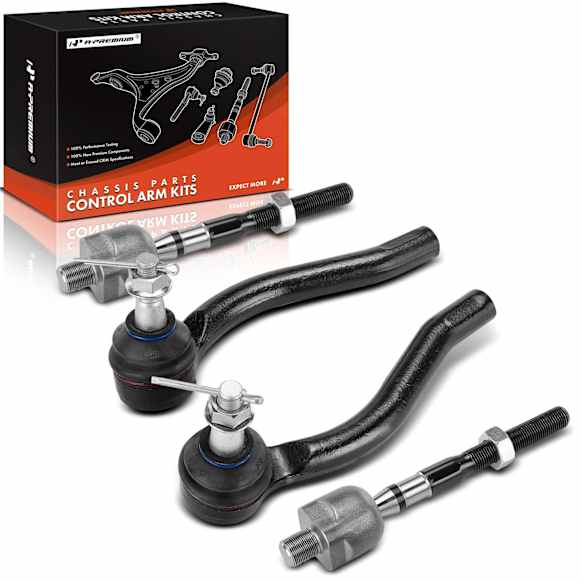 APCA6551 4 Pcs Front Inner & Outer Tie Rod End
