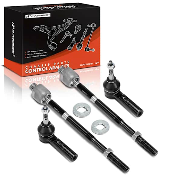 APCA7381 4 Pcs Front Inner & Outer Tie Rod End Kit