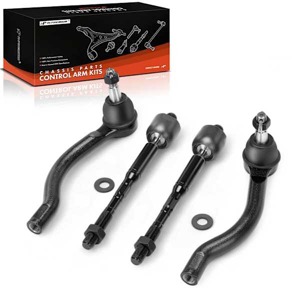 APCA8700 4 Pcs Front Inner & Outer Tie Rod End Kit