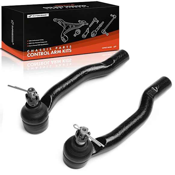APCA8877 2 Pcs Front Outer Tie Rod End with Ball Joint