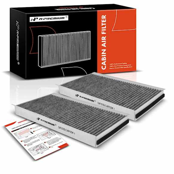 APCAF028 2 Pcs Activated Carbon Cabin Air Filter