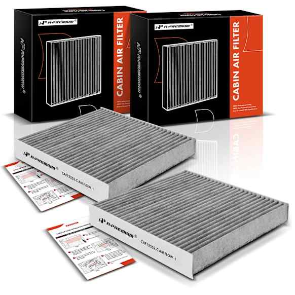 APCAF075 2 Pcs Activated Carbon Cabin Air Filter