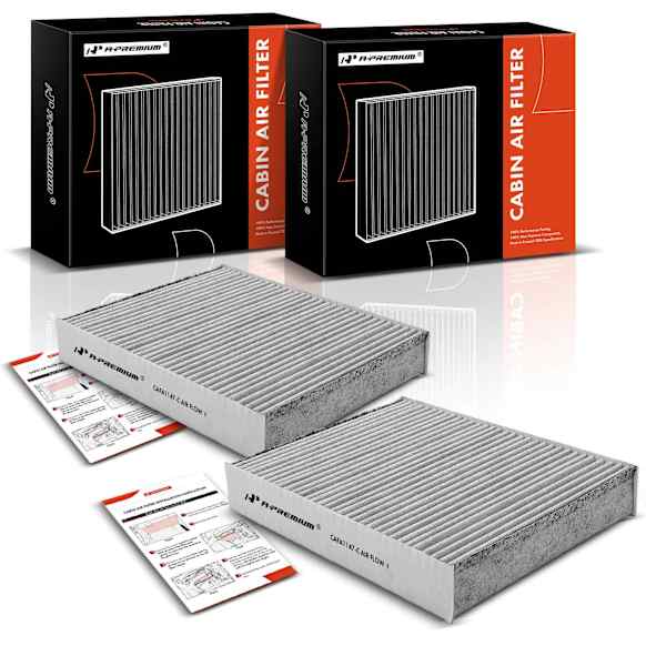 APCAF140 2 Pcs Activated Carbon Cabin Air Filter