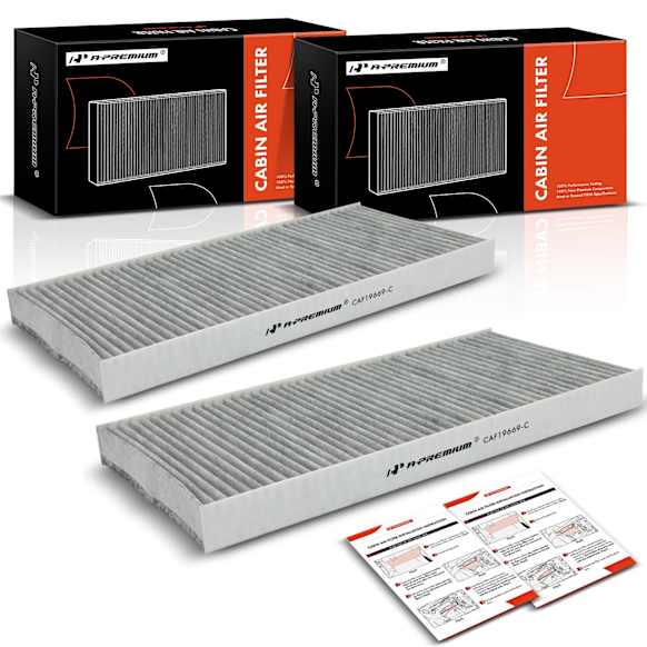 APCAF150 2 Pcs Activated Carbon Cabin Air Filter