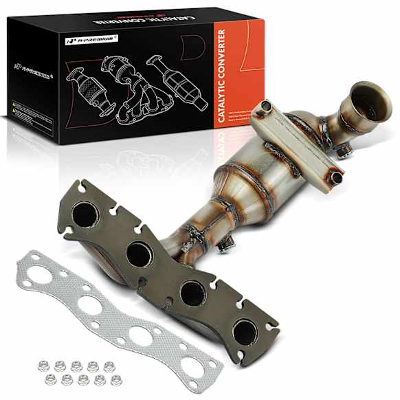 APCCT574 Front Catalytic Converter with Exhaust Manifold, Federal EPA Standard, 46-State Legal (Cannot ship to CA, CO, NY or ME)