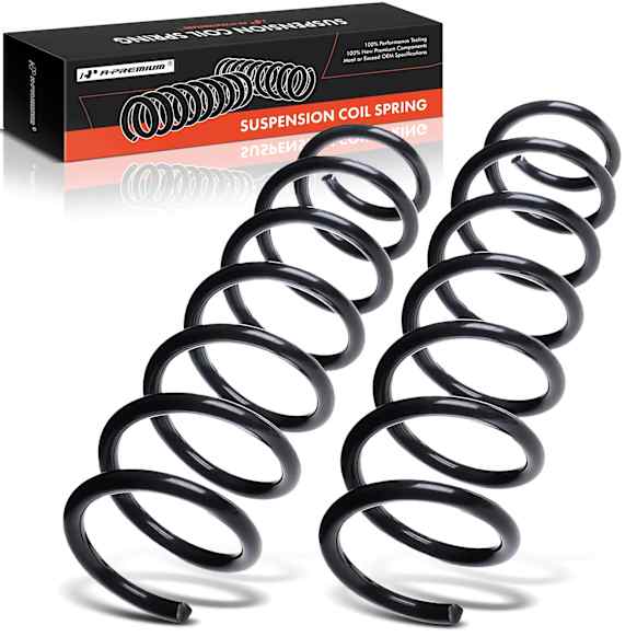 APCS154 Front, Driver and Passenger Side Coil Springs, Set of 2