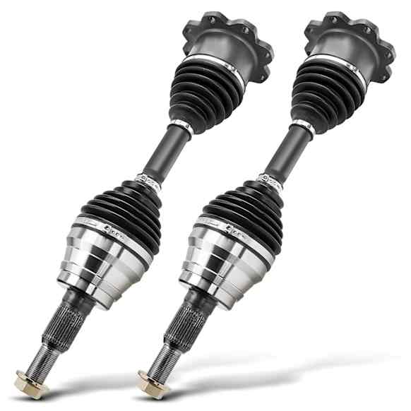 2013 Chevrolet Silverado 2500 HD - Front, Driver and Passenger Side Axle Assembly,  Supplied with Optional Heavy Duty Thermoplastic Outboard Boot, Front, 4WD, 6.0L 8Cyl