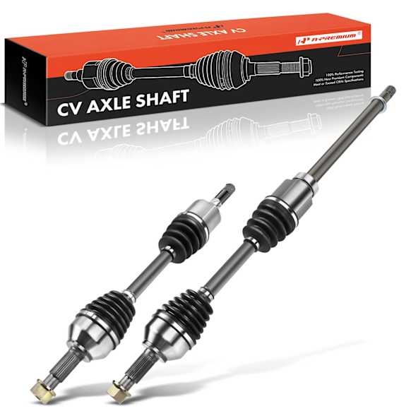 2015 Nissan Rogue Select - Front, Driver and Passenger Side Axle Assembly, AWD, 2.5L 4Cyl