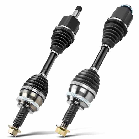 2014 Ford Edge - Front, Driver and Passenger Side Axle Assembly,  Supplied With Optional Outboard Boot, FWD, 3.5L 6Cyl